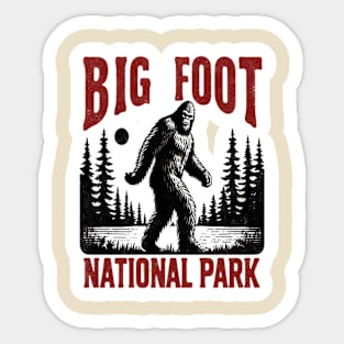 Big foot national park Sticker